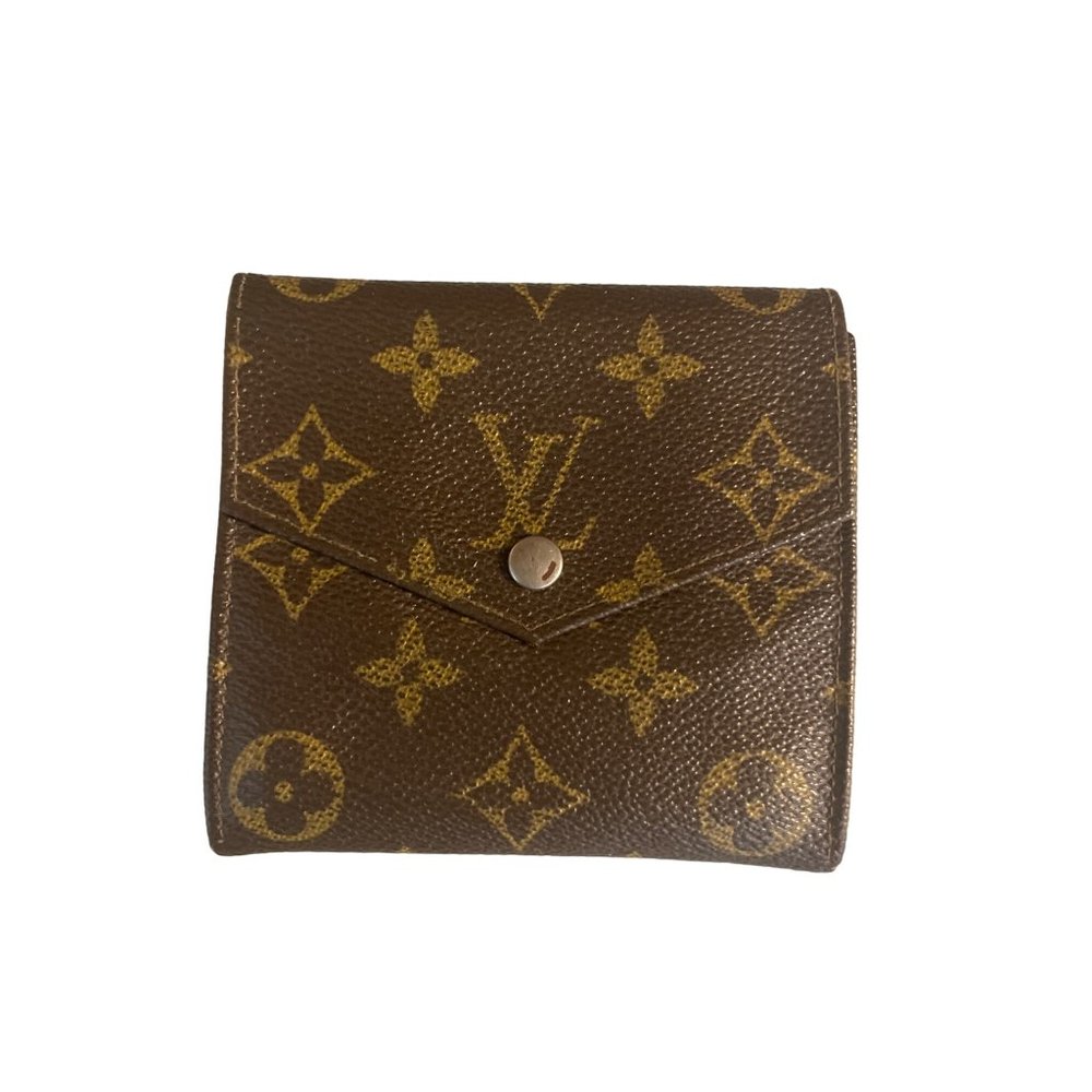 Authentic Louis Vuitton Monogram Porte Monnaie Billets Wallet M61660 LV 4687G